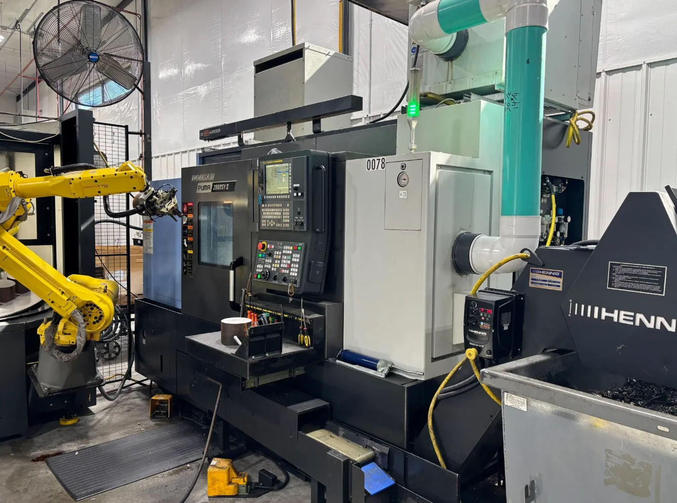 Daewoo Doosan #Puma-2600SY-II, CNC Lathe, 10.2" X, 4.1" Y, 30.7" swing, 14.8" turning diameter, 10" chuck