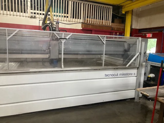 CMS #Tecnocut-Milestone-S, CNC Waterjet, 5' x 10' table, 60 HP intensifier, 60,000 psi, 1.32 GPM, 5-axis