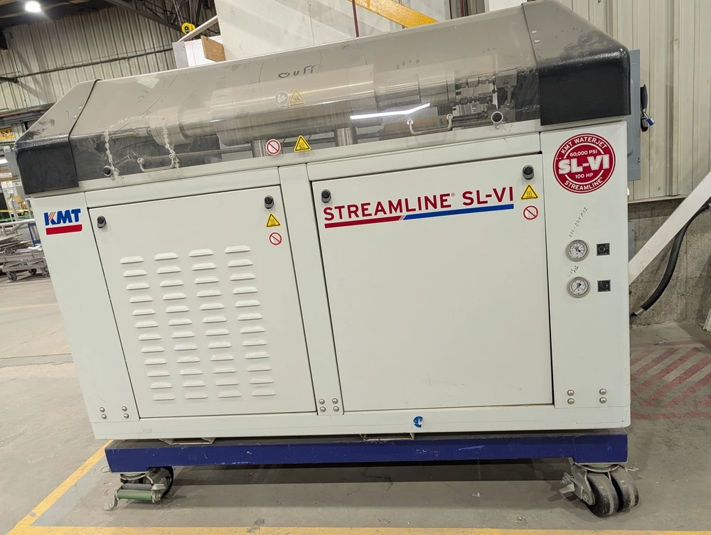 KMT #Streamline-SL-VI, Waterjet Intensifier Pump, 100 HP, 60,000 psi, 1.88 GPM, .018" orifice, Siemens PLC
