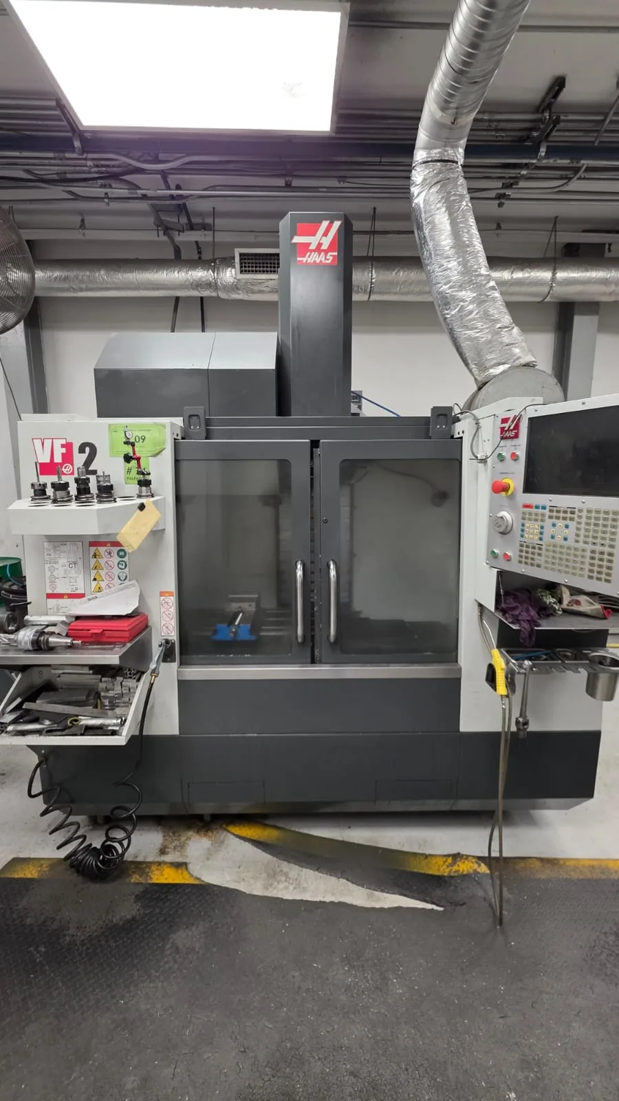 Haas #VF-2, CNC Vertical Machining Center, 30" X, 16" Y, 20" Z, 8100 RPM, CAT 40, 20 HP, 24 automatic tool