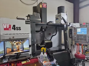 Haas #VF-4SS, CNC Vertical Machining Center, 50" X, 20" Y, 25" Z, 12000 RPM, CAT 40, 30 HP, 24 automatic tool