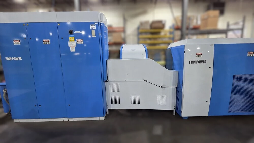 33 Ton, Finn-Power #C5, CNC Turret Punch, 48" X, 96" Y, 48" throat, 3.5" max. punch diameter, 5/16" sheet