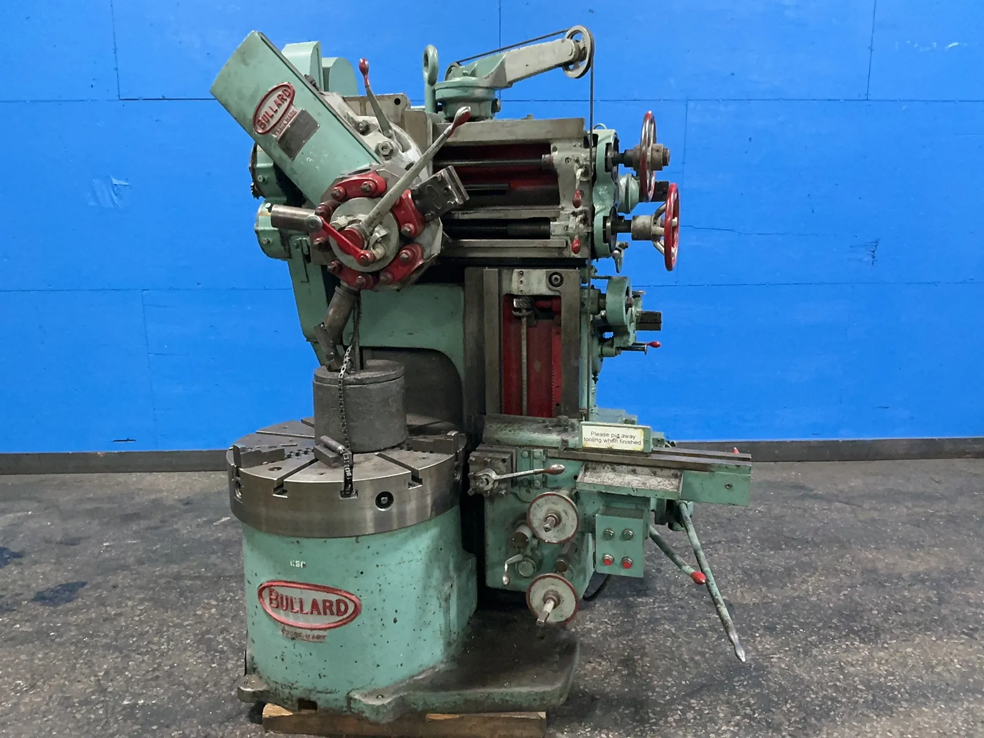 32" Bullard, vertical turret lathe, 32" 3-jaw chuck, 40 HP, 1765 RPM