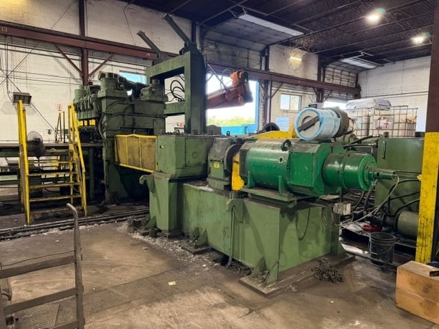 72" x .5" Herr Voss, Cut-To-Length line, 60,000 lb., 20"-34" ID, 82" outside dimension, 160 FPM, LR, 4-Hi