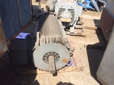 200 HP 1195 RPM General Electric, Frame 5011Z, TEFC, BB, 460 Volts