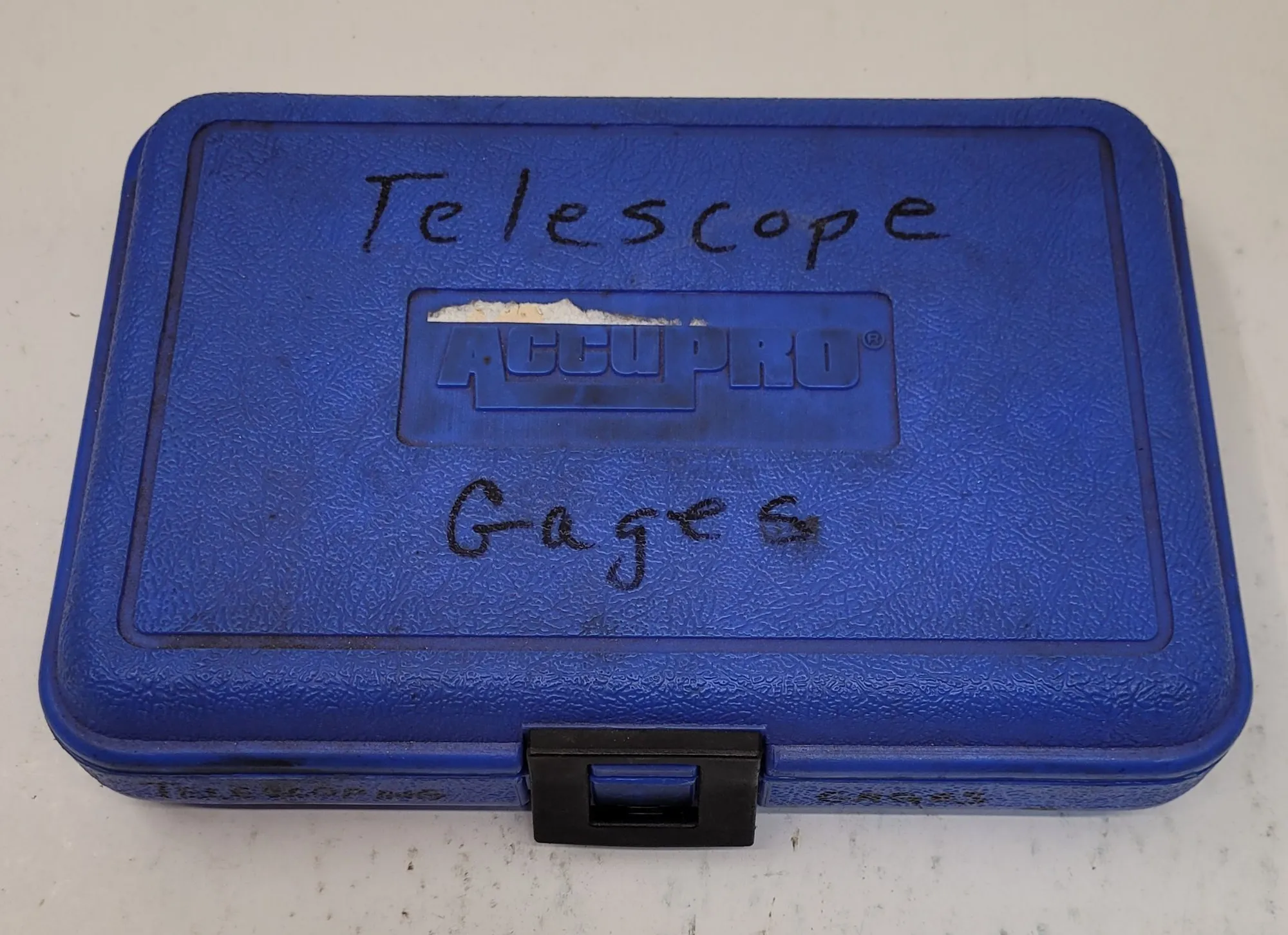 Accupro, telescope gauge set, gauges A, B, D, F present, missing C and E