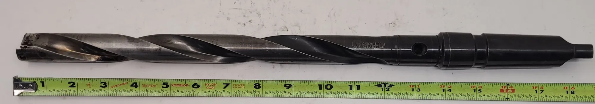 Allied Machine & Engineering #25020H-004I, T-A extended carbide insert spade drill, 4MT shank, .961" -
