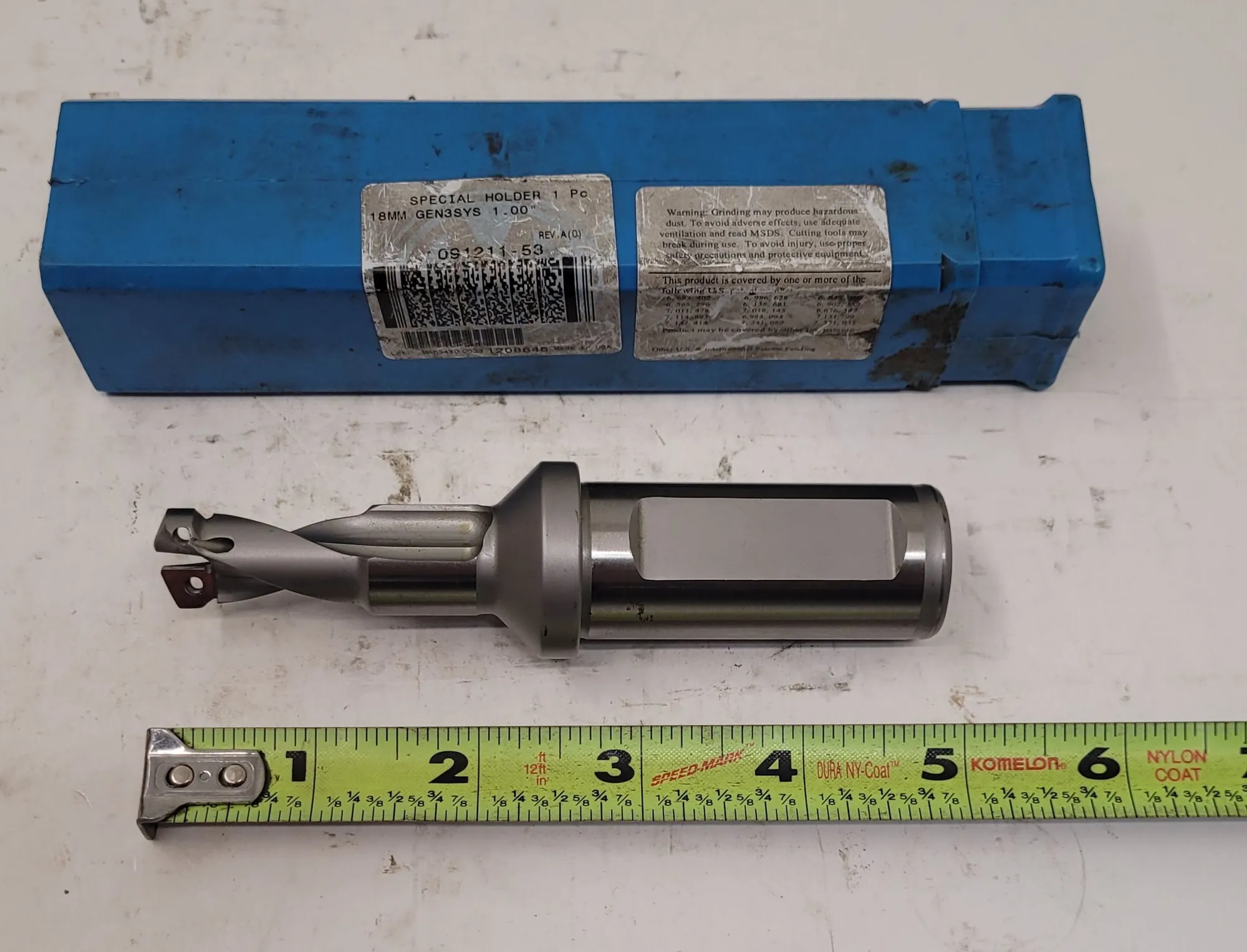 Allied Machine & Engineering #091211-53, GEN3SYS indexable drill, 18 mm diameter, 1" shank (3 available)