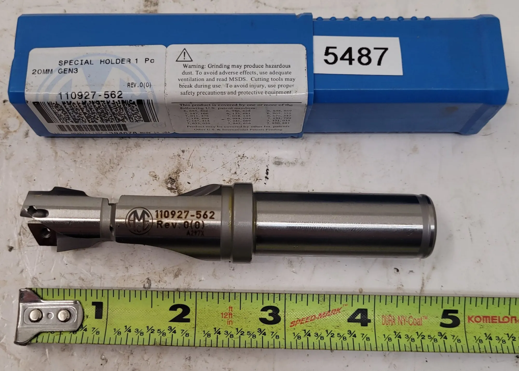 Allied Machine & Engineering #110927-562, indexable insert drill, 4.67" OAL
