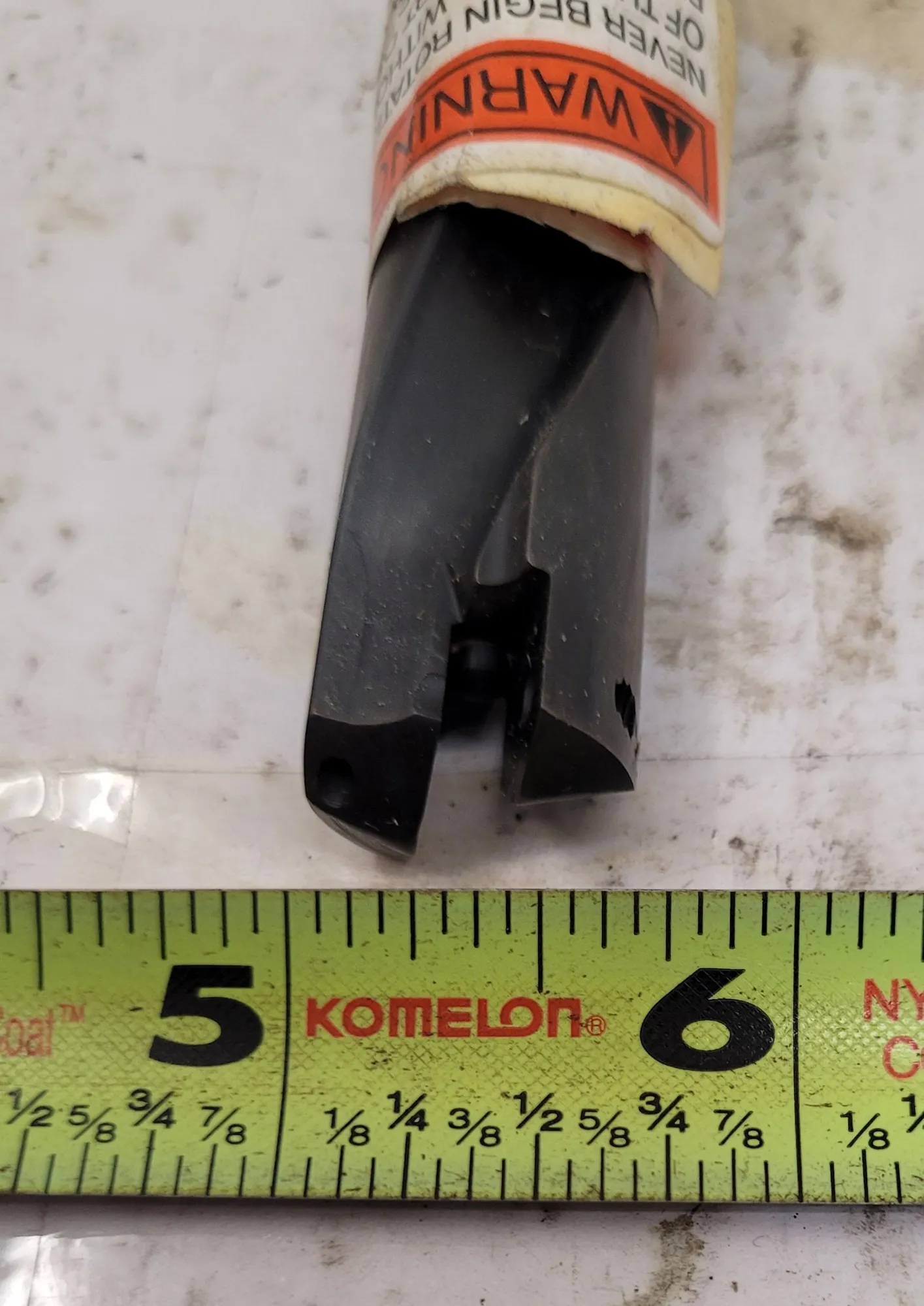 Allied Machine & Engineering #25010H-100F, #1 T-A extended holder, flanged shank, replaceable drill body