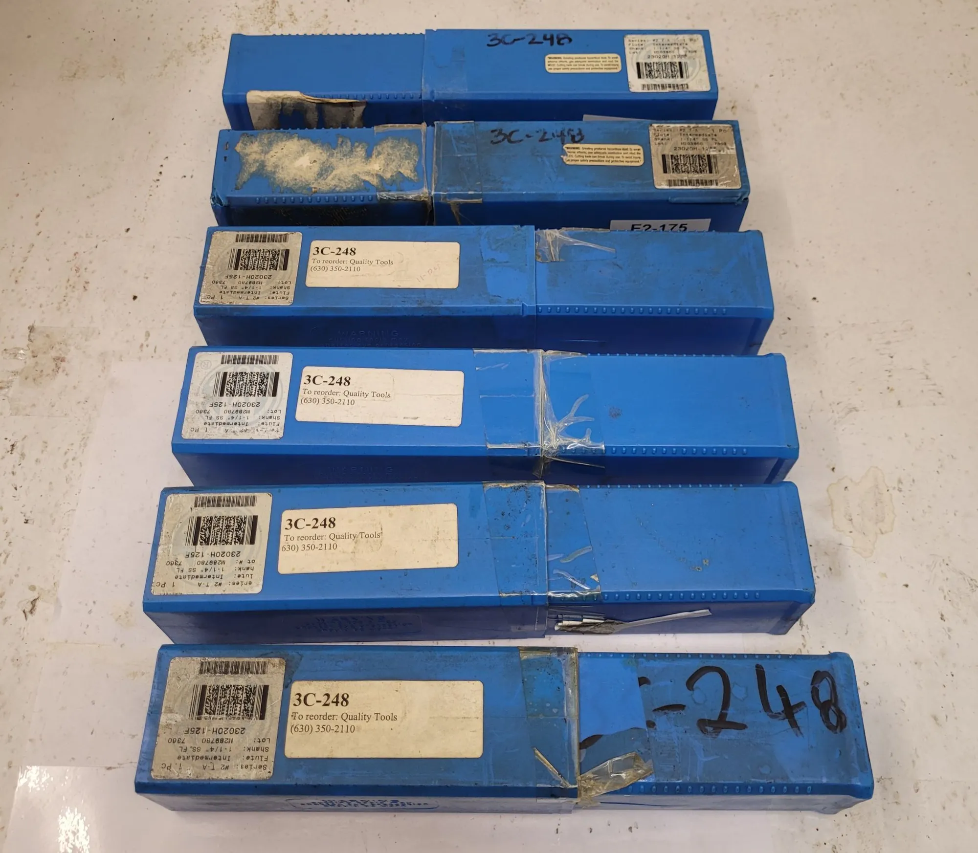 Allied Machine & Engineering #23020H-125F, #2 T-A indexable drill, helical flute, 1-1/4" shank