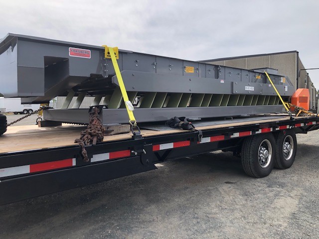 " LIKE NEW" 60" w x 10" d x 16' long Forsberg Natural Frequency Conveyor with ball deck and screen twin