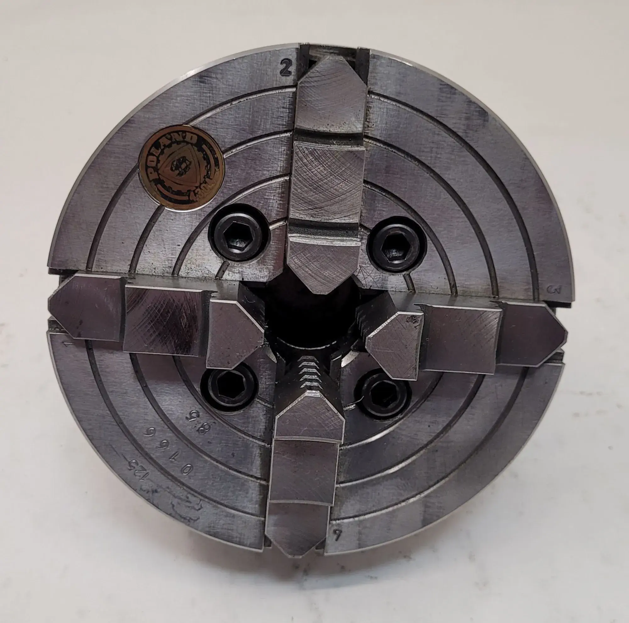 Bison, 4-jaw 5C collet chuck, 5"