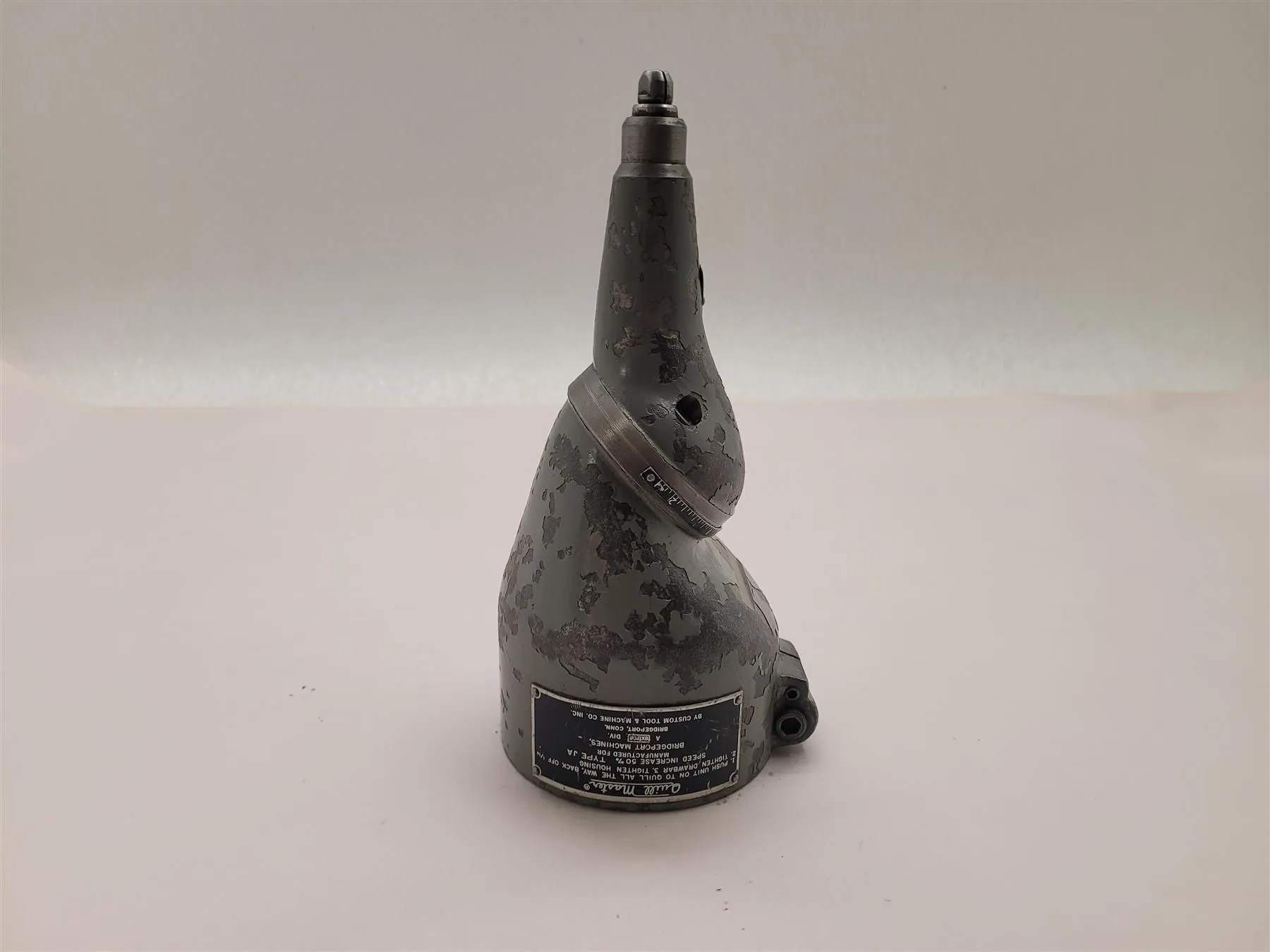 Bridgeport #Quillmaster, multi-angle milling attachment, type JA, 5.5" H x 6" width