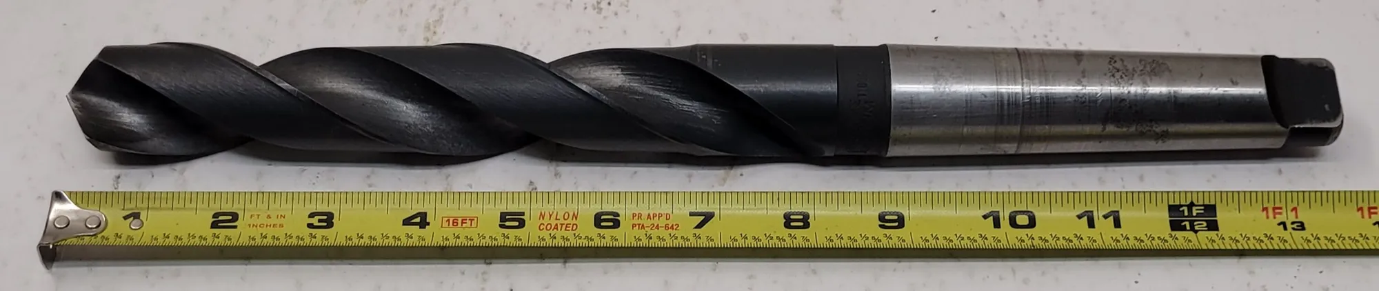 Cleveland #110062, Cle-Forge 1-15/64" taper shank drill, 4MT shank