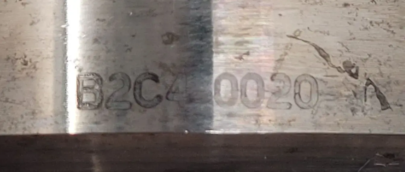 Command #B2C4-0020, CAT 30 ER20 collet chuck