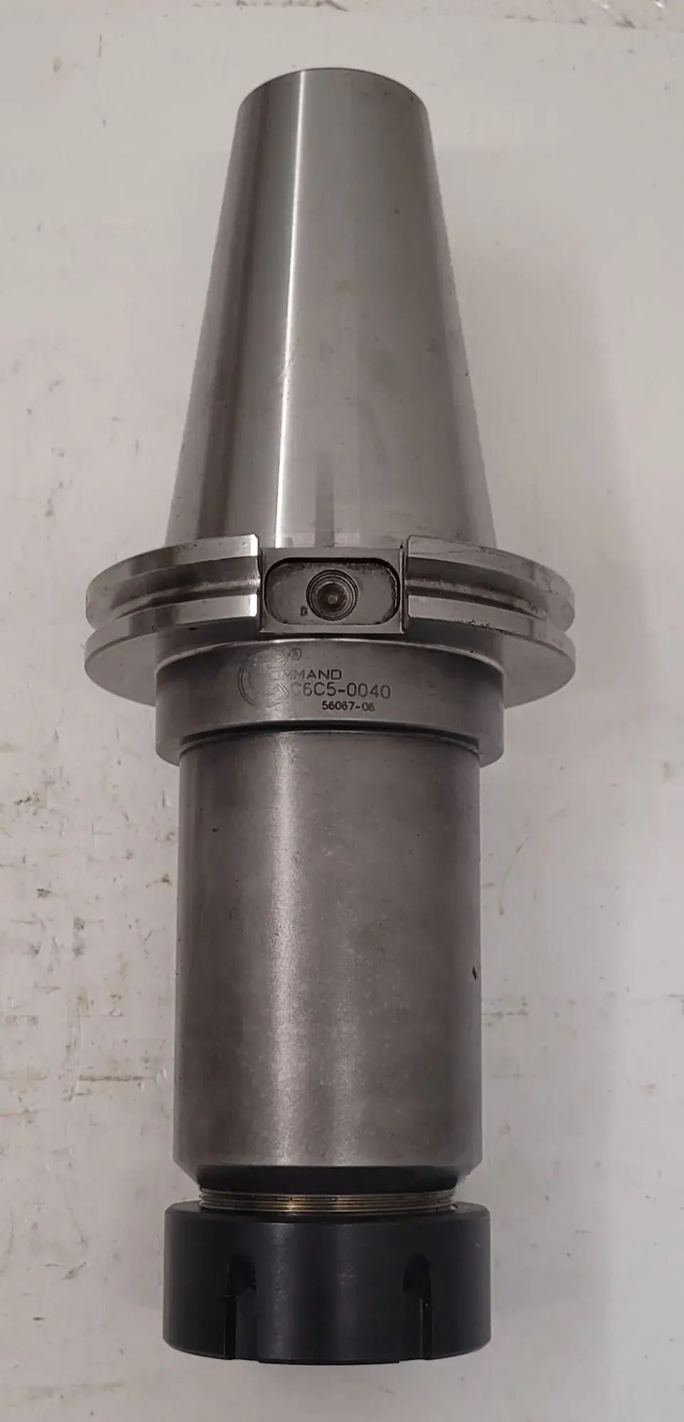 Command #C6C5-0040, CAT 50 collet chuck, 10" OAL, 5.75" projection, 1.5" bore