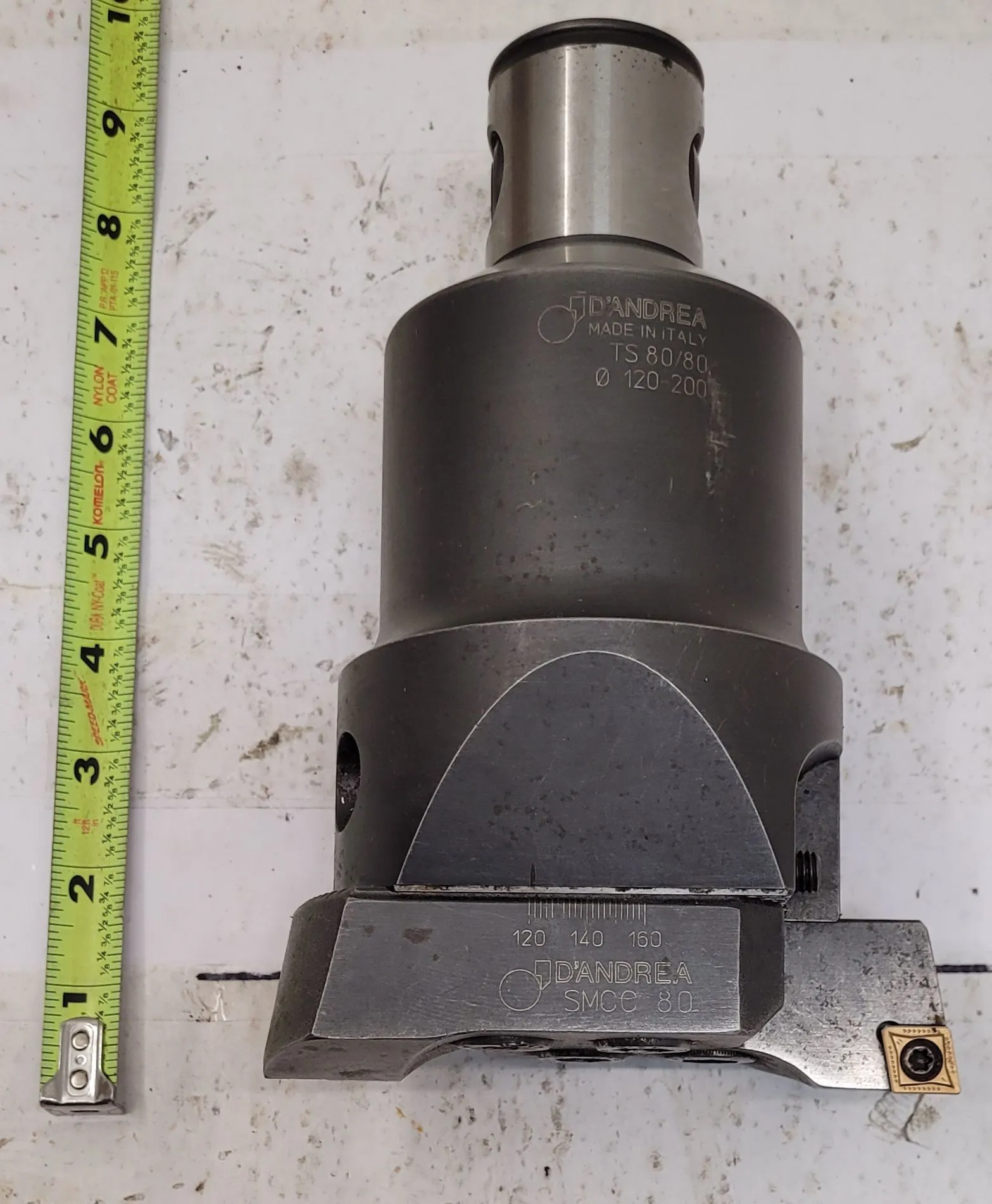 D'Andrea #MB TS 80/80, boring head, 120 mm - 200 mm range, w/SMCC 80 cartridges