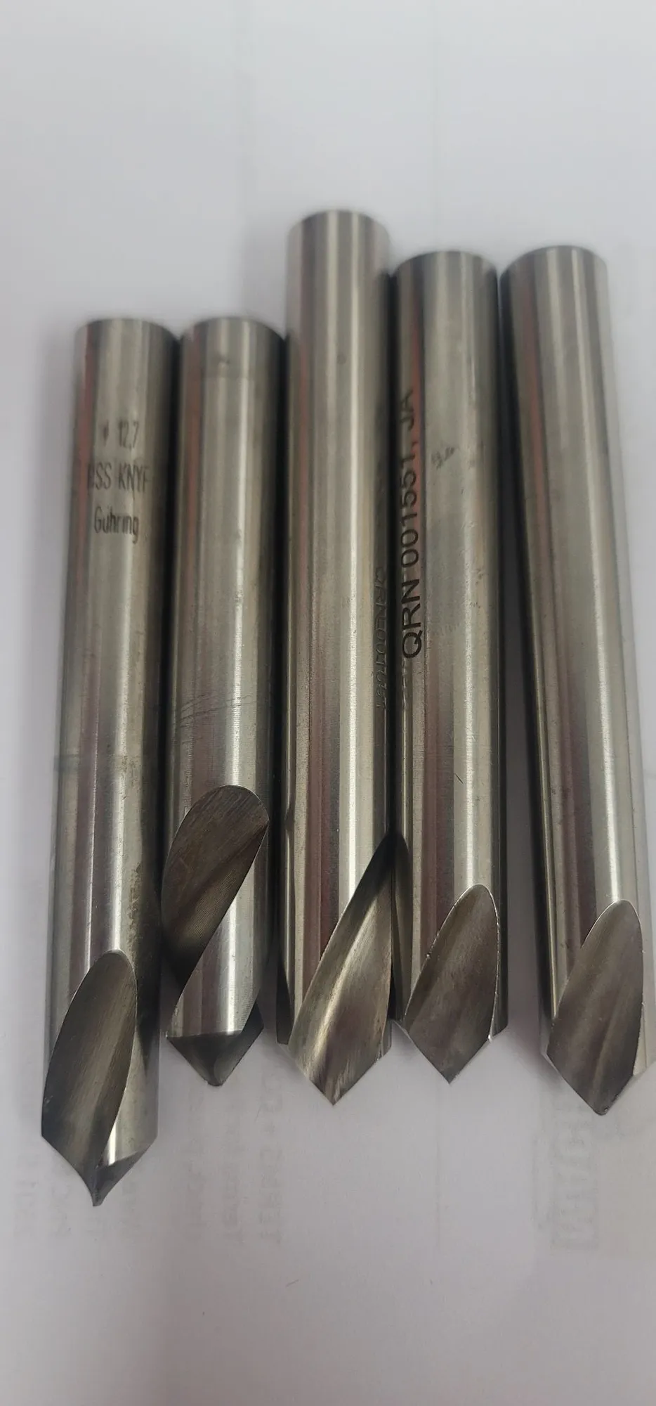 Guhring #D2N9006, 1/2" x 90&deg; spot drills, LOT of 17