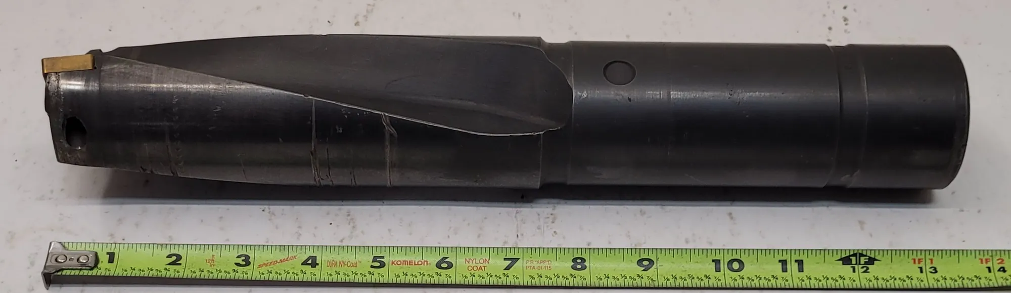 Kendex #270-0262, Metcut indexable drill, 2 flutes, 13.5" OAL, 2.25" shank