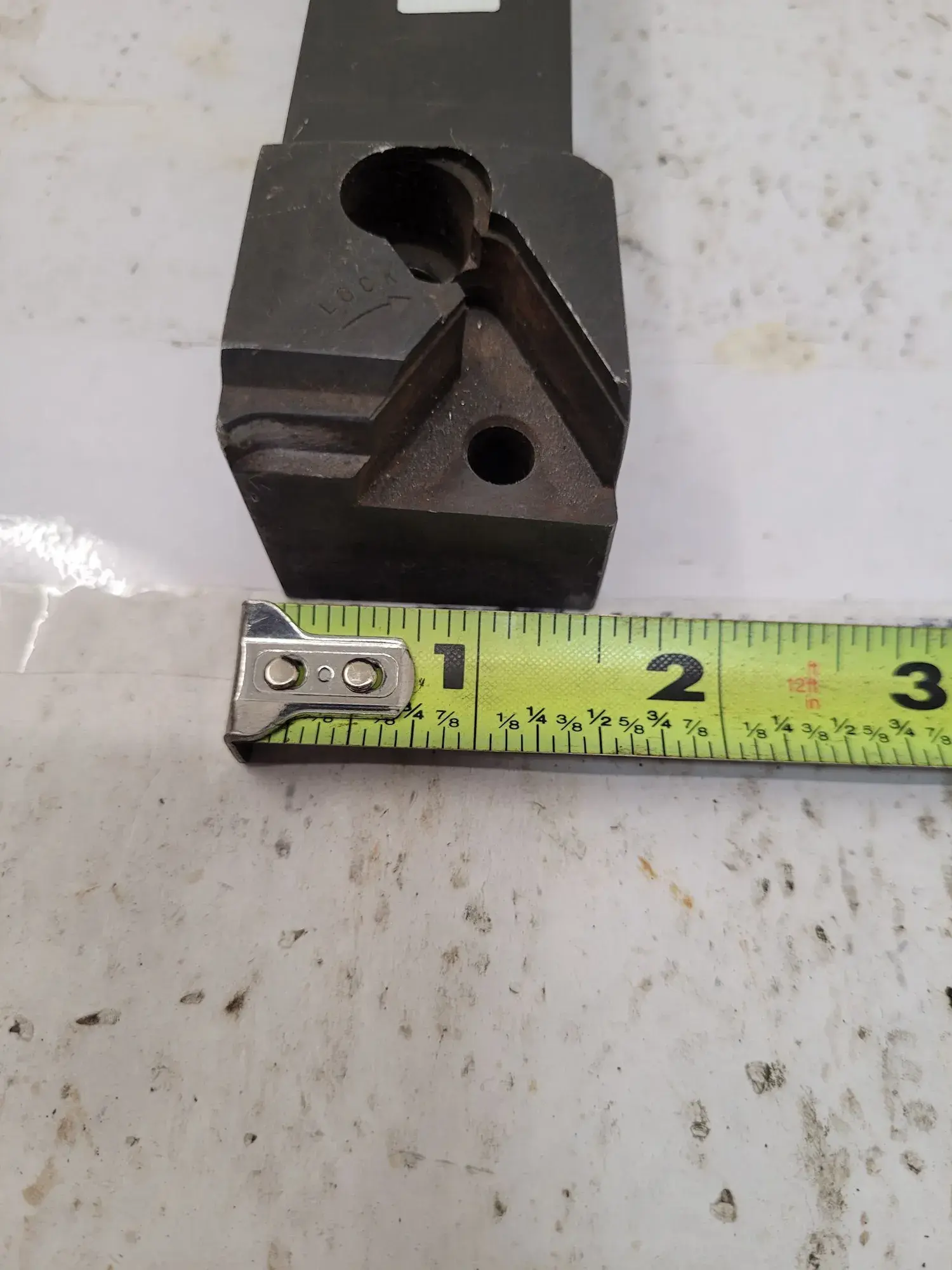 Kennametal #DTFNR-205D, tool holder, 1.25" square shank, 6" OAL, for TN-54 inserts