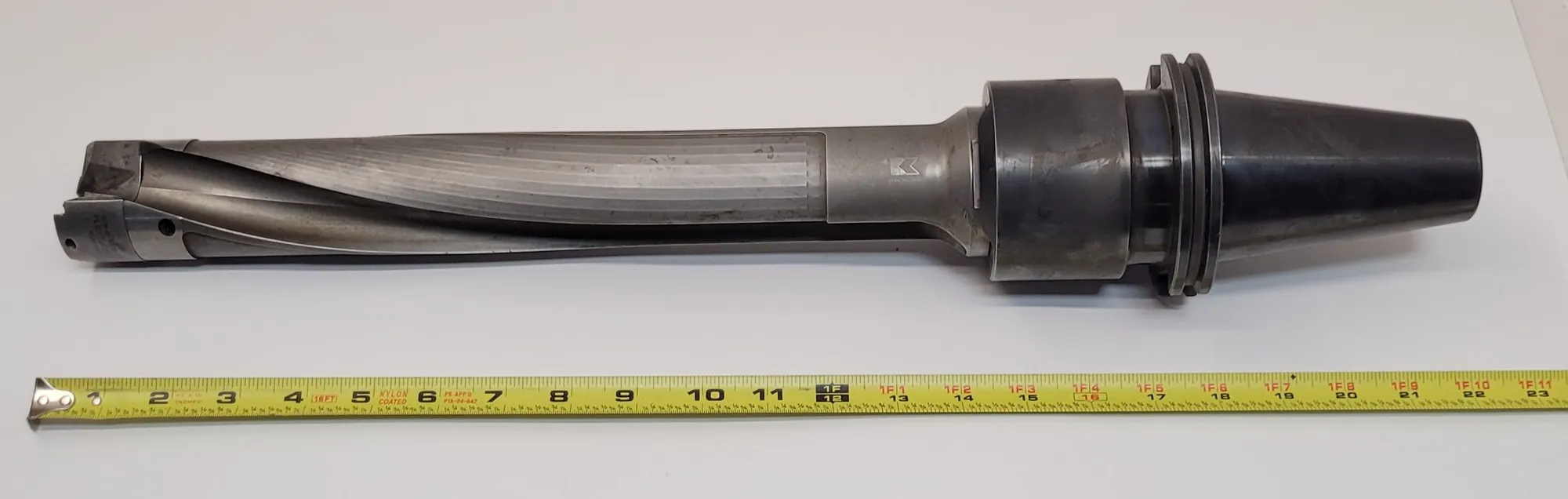 Kennametal #KSEMP5000FDS50A1M, FDS 50 drill, w/CAT 50 holder, 22" OAL, 14" drill body