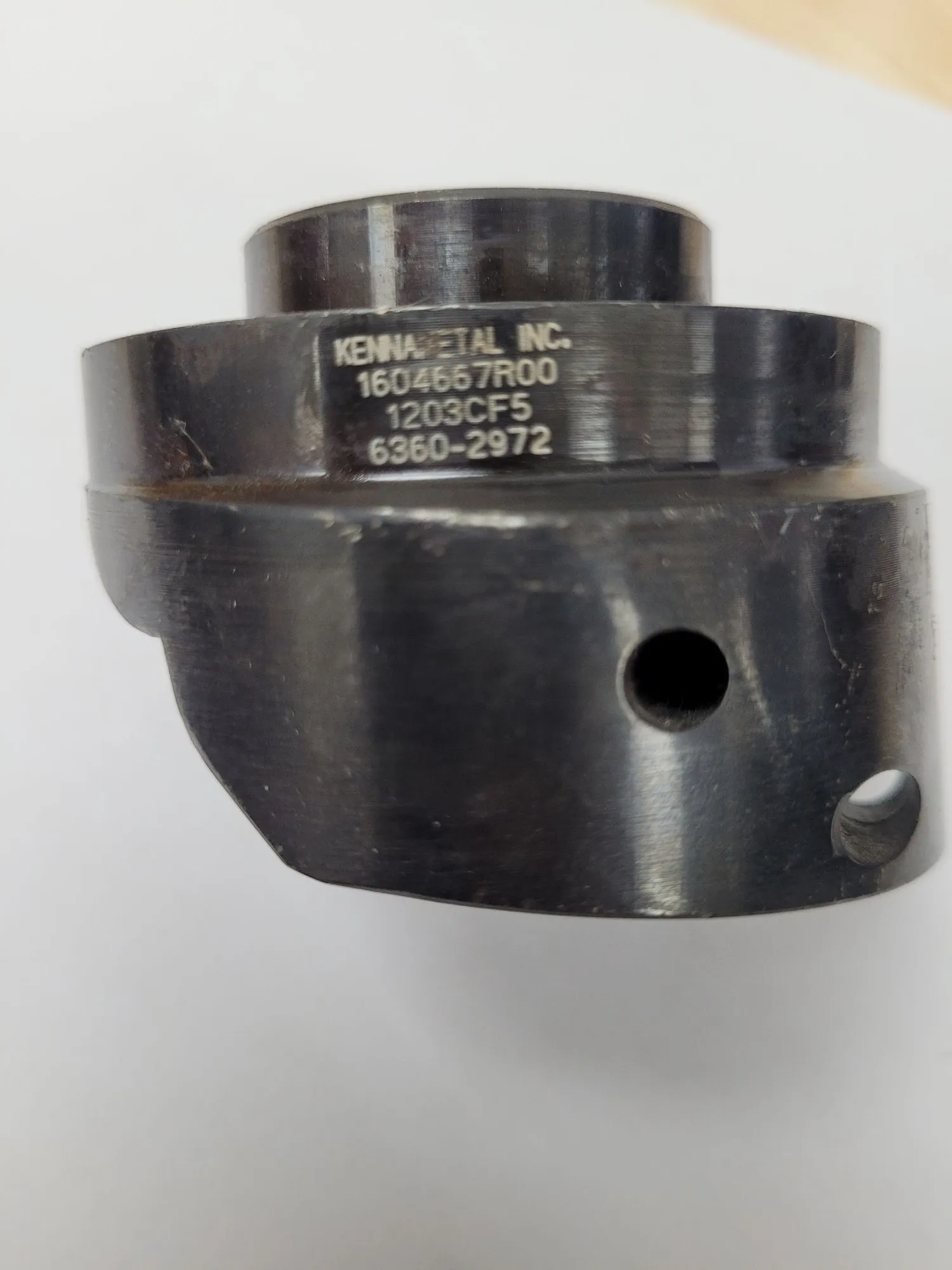 Kennametal #1604667R00, indexable boring head, 1203CF5, 1.5" bore end, 2.5" outside dimension, 2" OAL