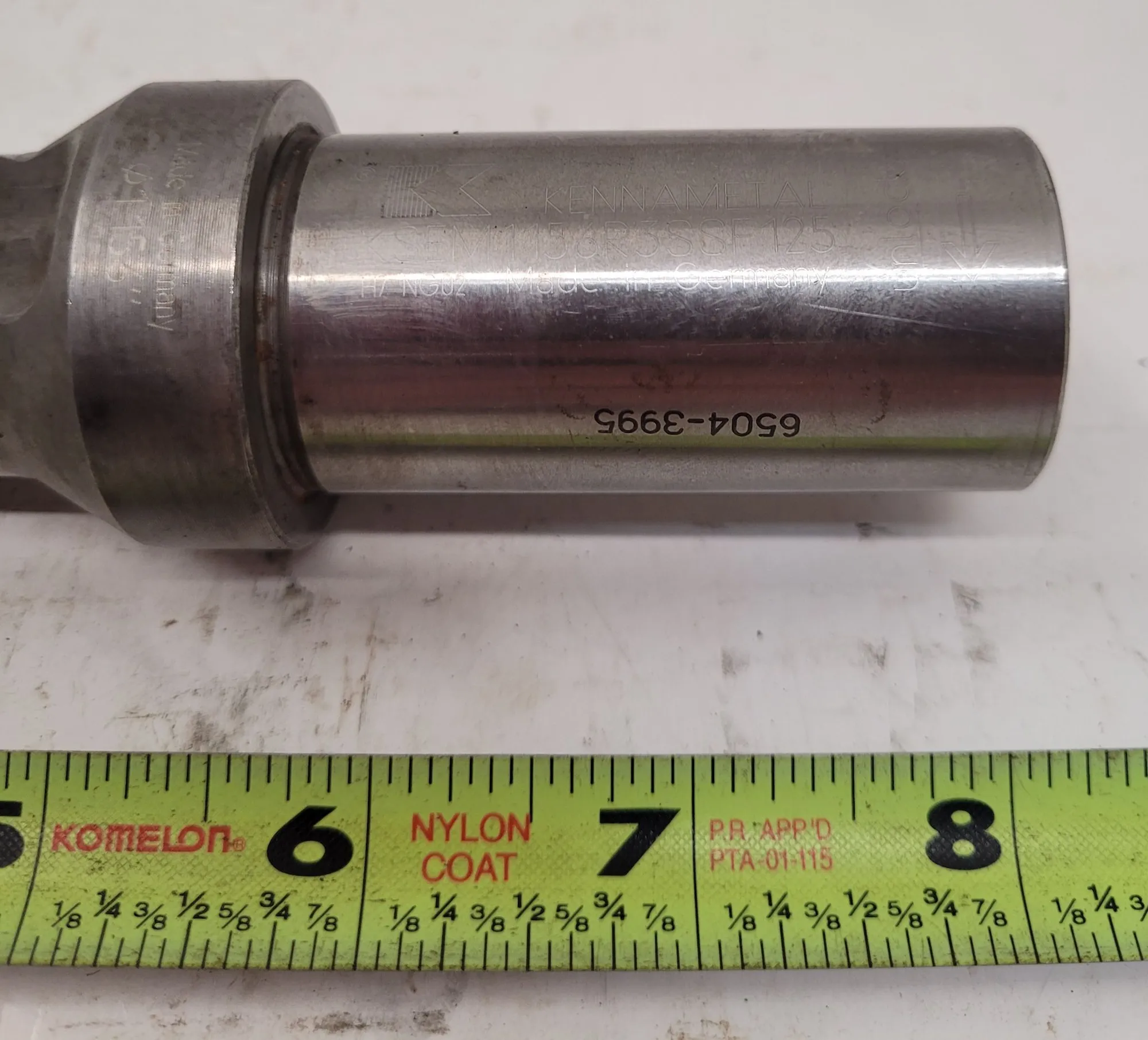 Kennametal #KSEM1156R3SSF125, KSEM indexable drill, 1.156" cutting diameter, 1.25" shank diameter, coolant