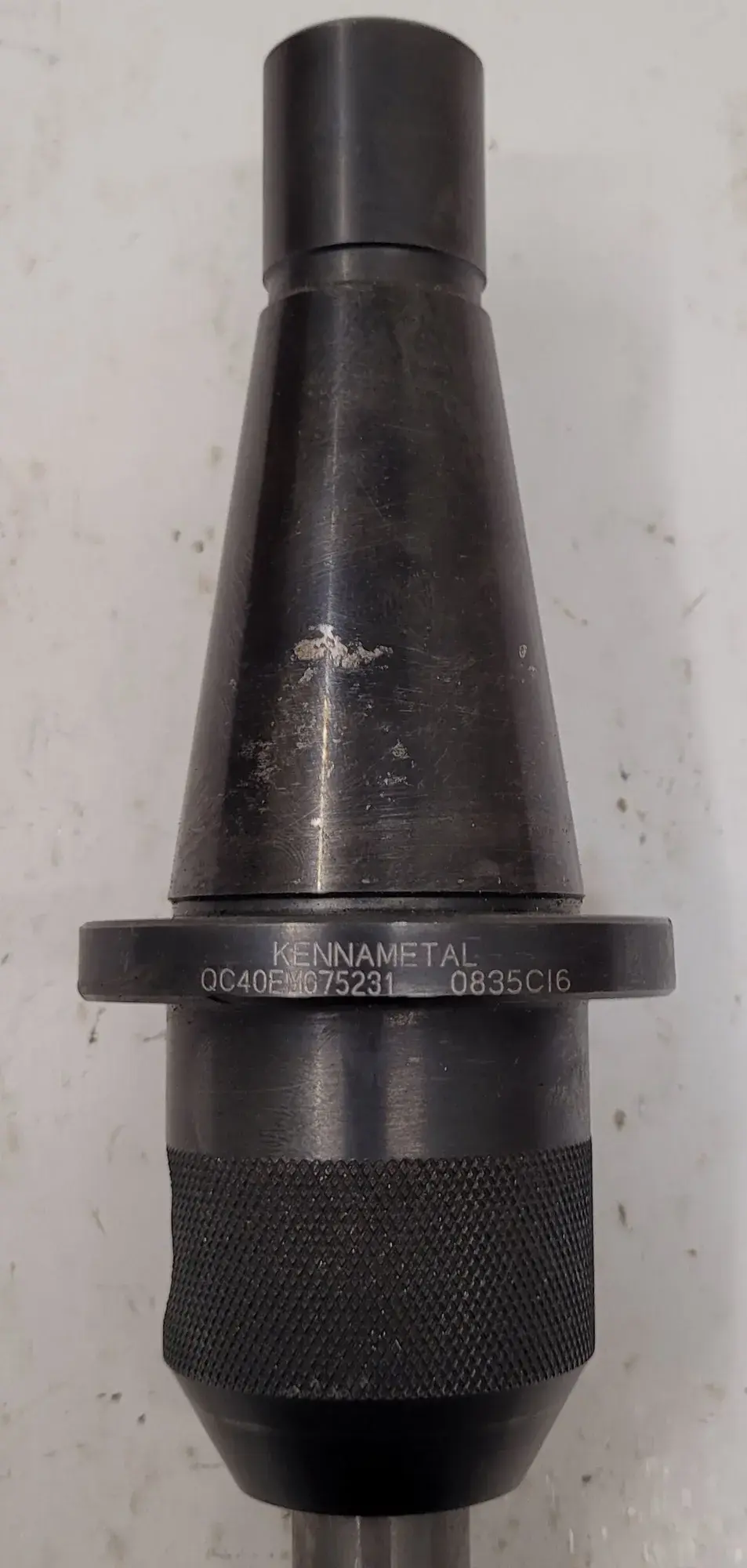 Kennametal #QC40EM075231, tool holder, NMTB40 taper, w/3/4" end mill