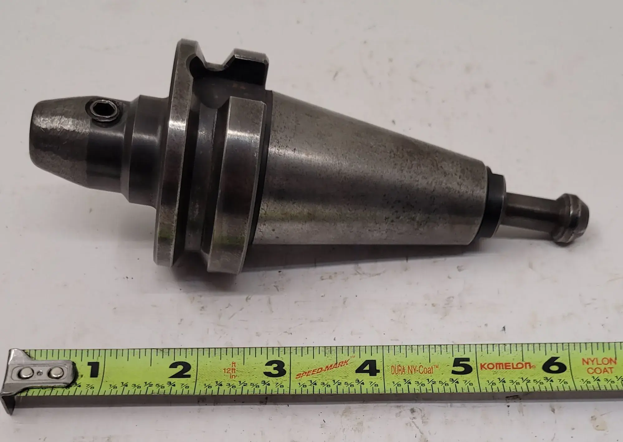 Lyndex #B4006-0375, BT40 end mill holder, 3/8" bore, 5" OAL