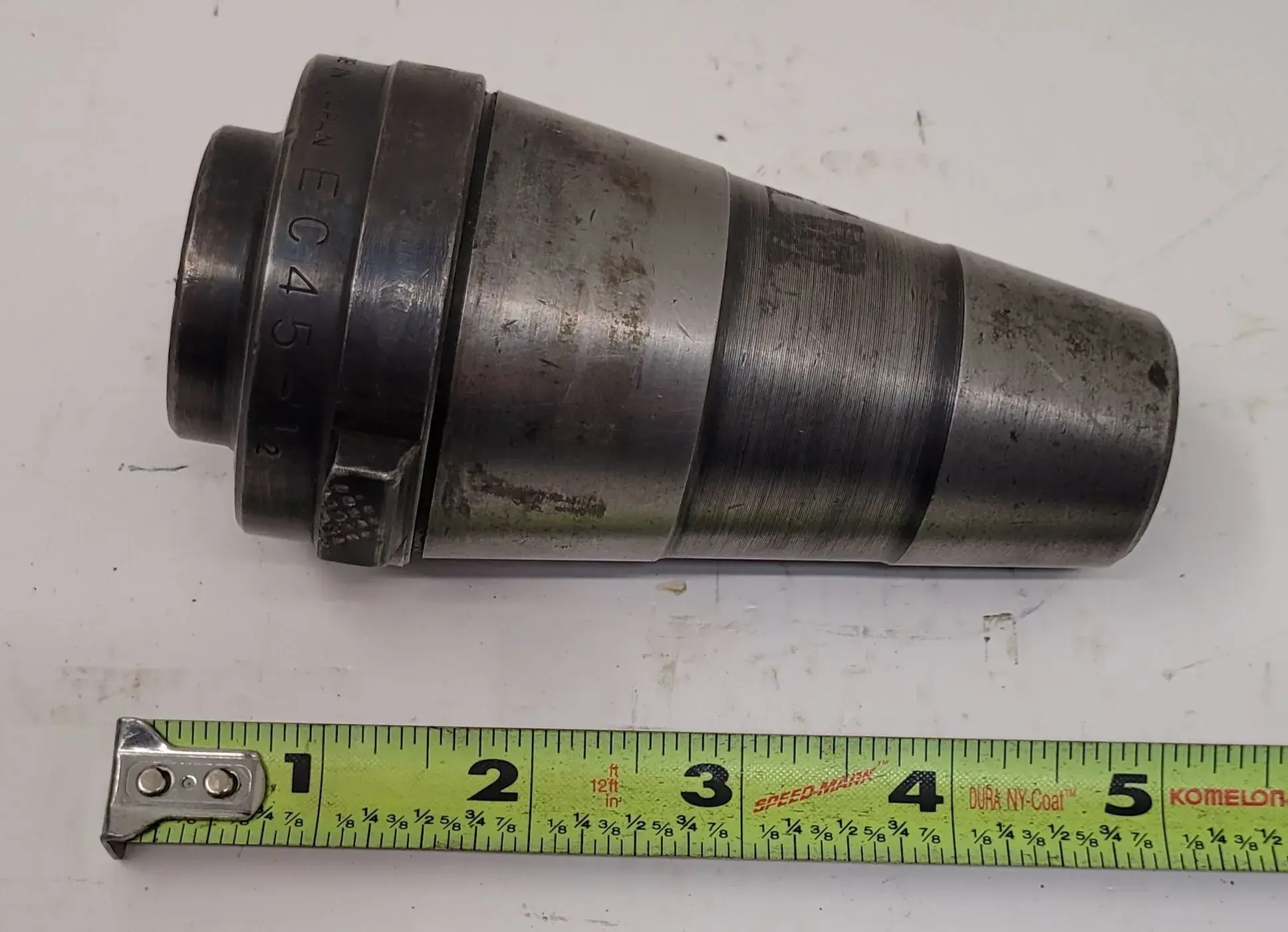 Nikken #EC45-1/2, CAT 45 end mill holder, 1/2" bore, 4-3/4" OAL