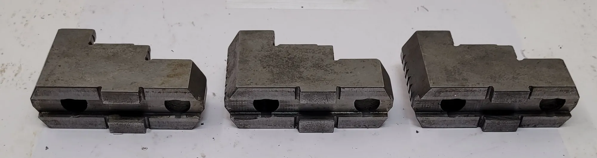 Pratt & Whitney Burnerd, lathe chuck jaws, LOT of 3