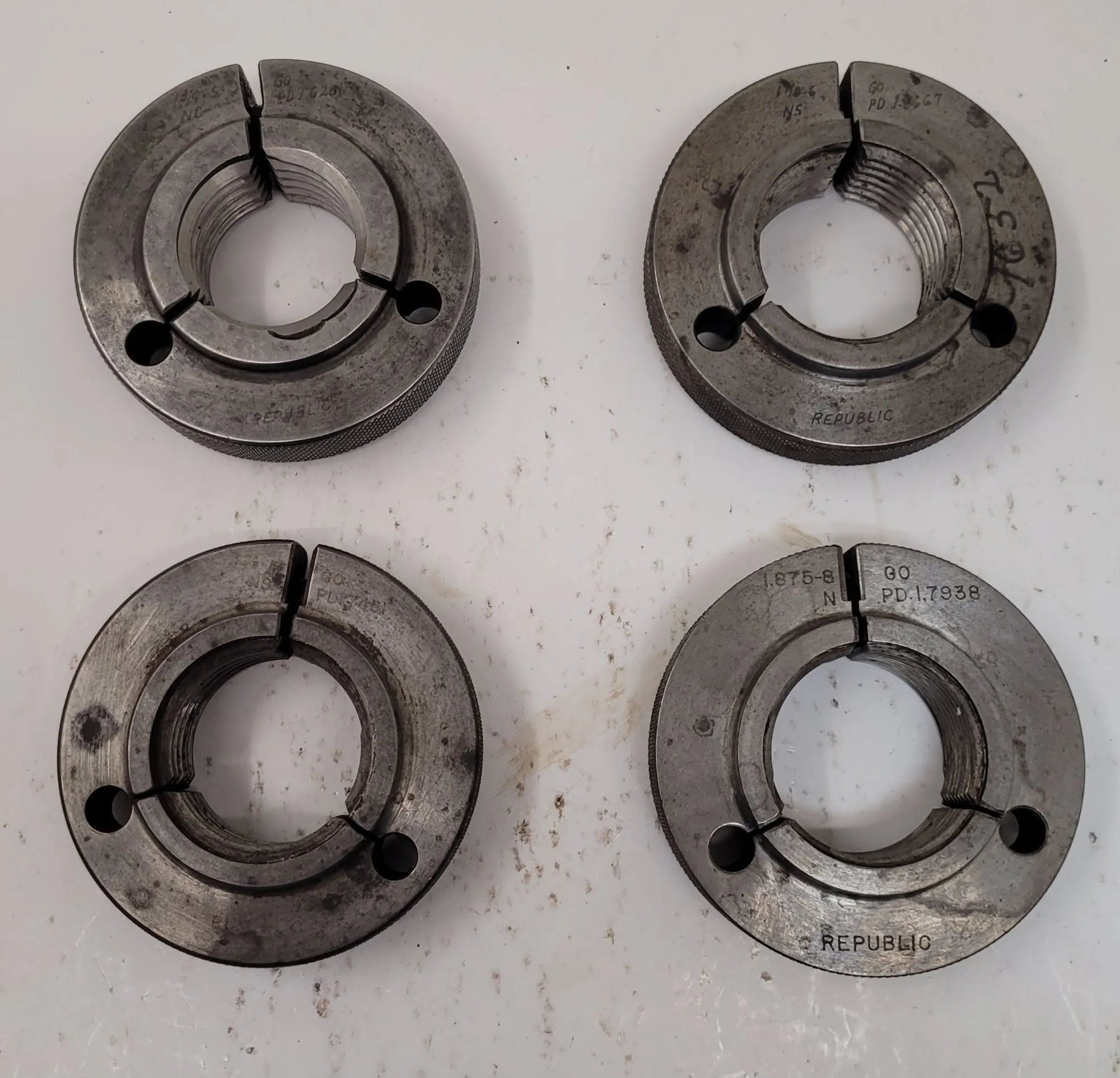 Republic-Lagun, thread ring gauge set, Go
