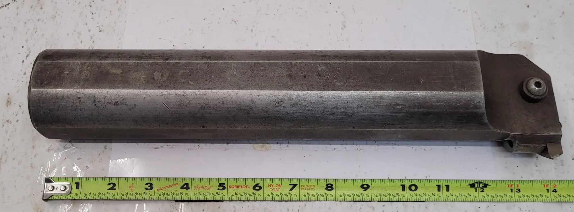 Valenite, boring bar, 3" diameter head, 14" OAL