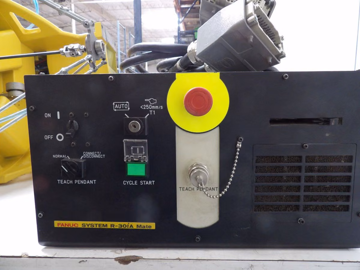 Fanuc M-1iA/0.5S, 4-Axis delta robot, .5 kg payload, 280 mm reach, .02 mm repeatability, R-30iA Mate