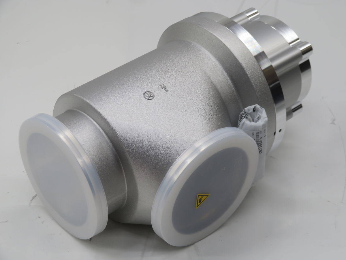Pfeiffer #24440-QA41-CIDI/0054, electro-pneumatic angle vacuum valve, ISO-KF DN 50 flange, 1000 hPa max.
