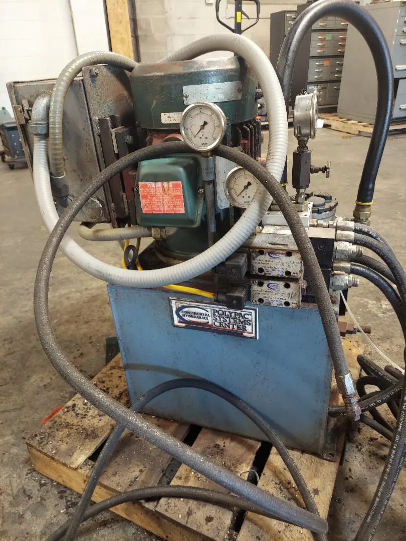 3 HP Continental Hydraulics #PolyPac, hydraulic power unit, 10 gallon tank, 2.4 GPM, 3300 psi, 208-230/460