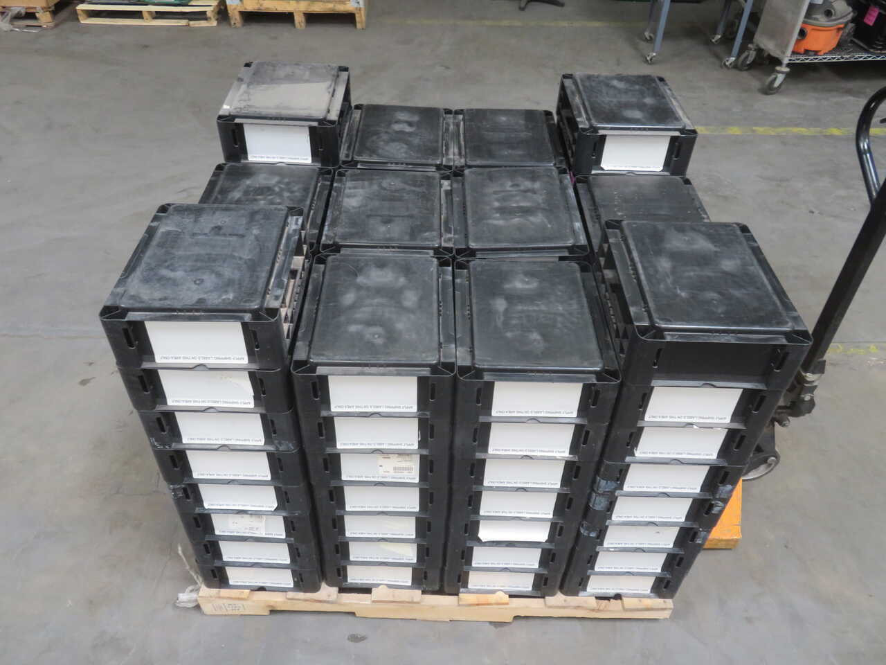 Continental #NF121505, ESD protective bin tote, conductive polypropylene