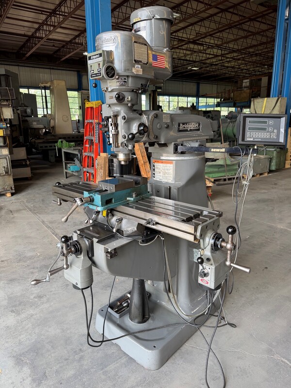 Bridgeport #Series-I, vertical mill, 9" x48" tbl., 2 HP, 36" X, 12" Y, 16" Z, 60-4200 RPM, R-8, variable