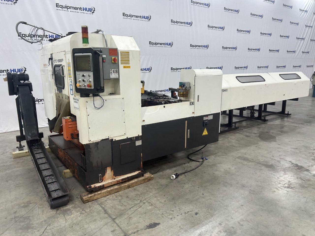 Hem #KTC-150SP, automatic CNC cold saw with automatic bar loader, 360mm blade, 25 HP, 2016