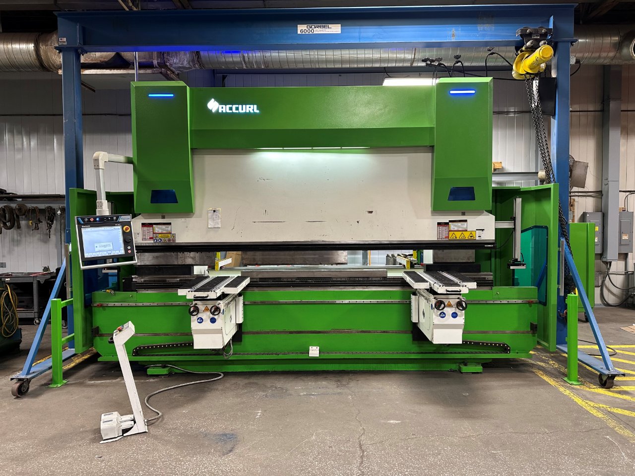350 Ton, Accurl #Genius-350T, CNC press brake, Delem DA66T CNC Control, CNC crowning, 2021