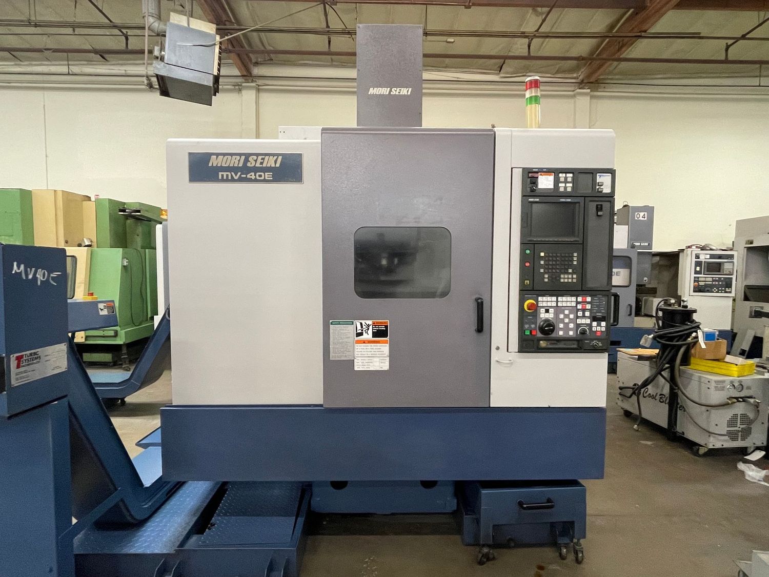 Mori Seiki #MV-40E, CNC vertical machining center, 20 automatic tool changer, 22" X, 16.1" Y, 18.1" Z, 8000