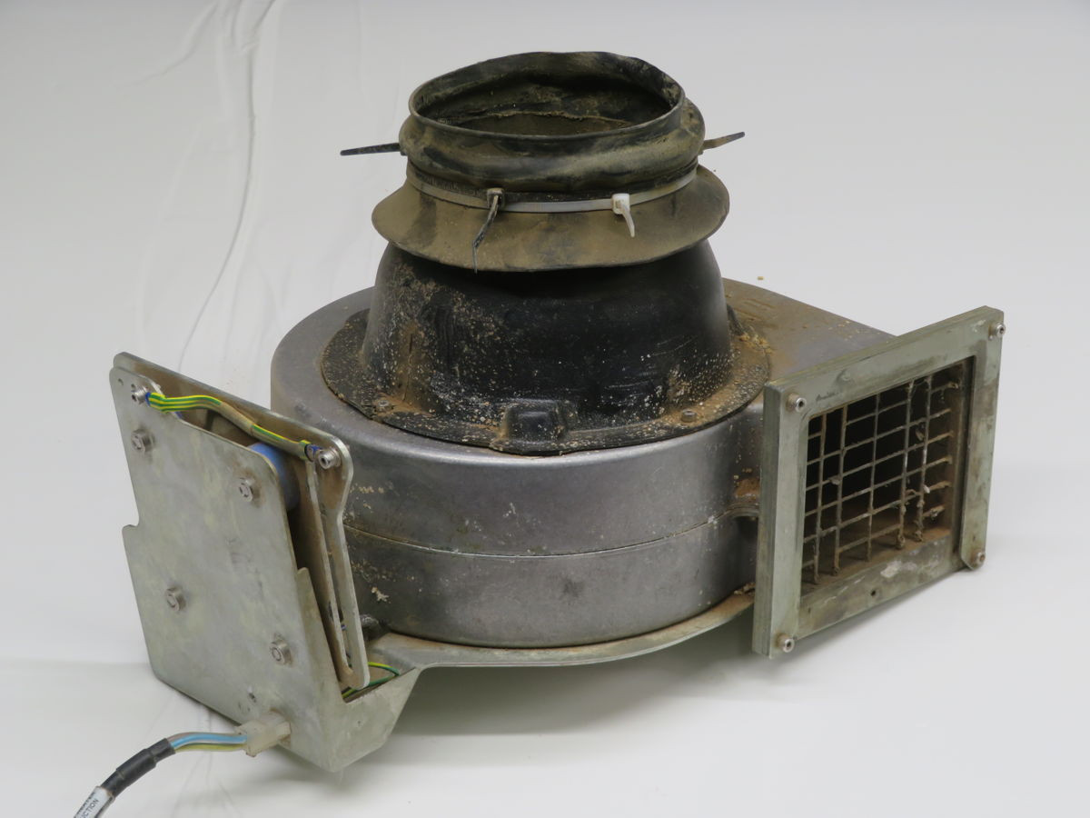 375 CFM, EBM Papst #G2E180-EH03-17, Centrifugal Fan, 2150 RPM, 415 width, 230 V. (2 available)