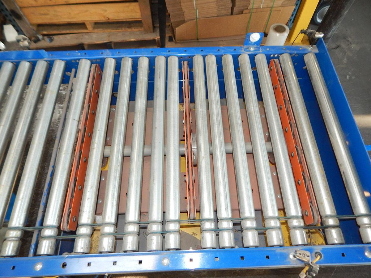 32" width x 144" L Atlantis Technologies #32X144, Side Out Conveyor, 120 V., 1 Ph.