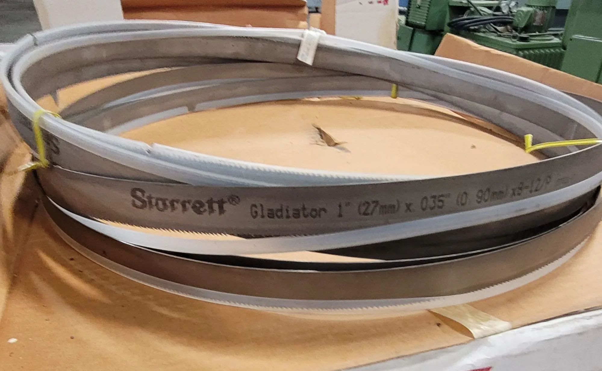 Starrett #99329-15-06, Bi-Metal Band Saw Blades, 15' 6" x 1", 8/12 TPI, Hook, 16-Pack