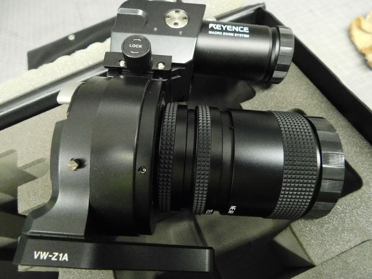 Keyence #VW-Z1A, Macro Zoom Microscope Lens, 20:1 Zoom Ratio, 0.1X-2.0X Magnification, 3-3/4" Working Distance