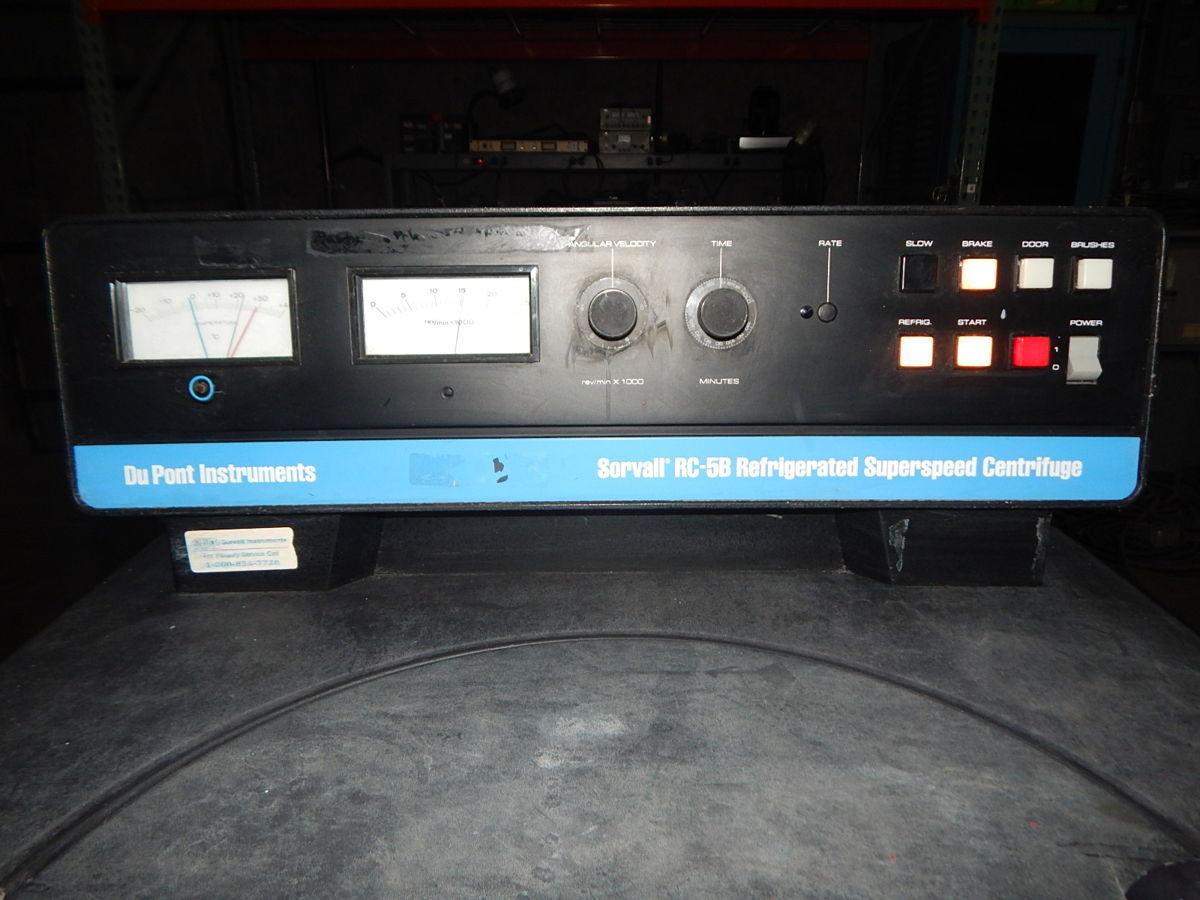 Sorvall Instruments #RC-5B, Superspeed Lab Centrifuge, 220 V., 1 Ph., AS IS