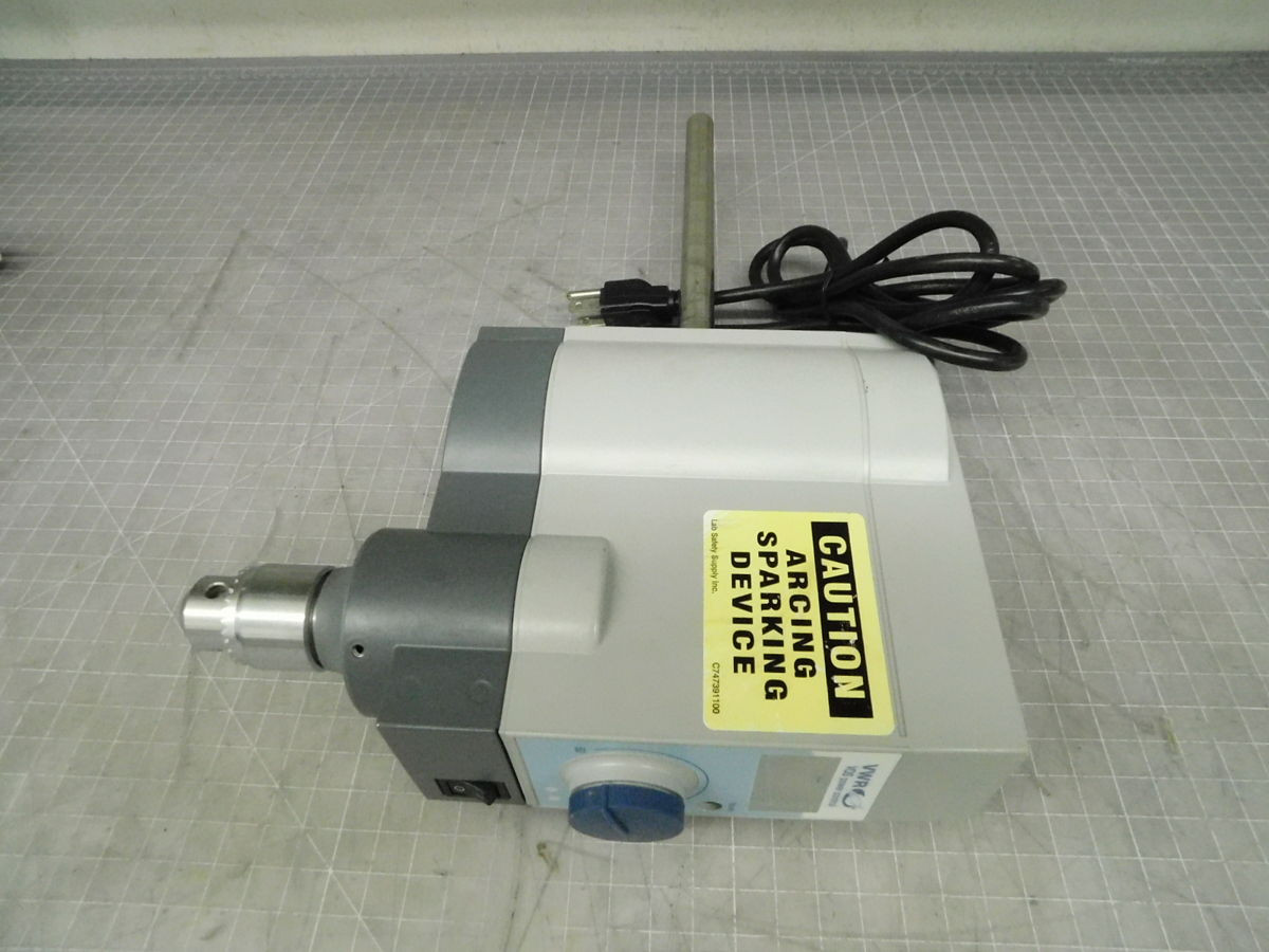VWR VOS PC #S41, Overhead Stirrer Mixer Homogenizer, 50-2000 RPM, 120 V., 1 Ph.