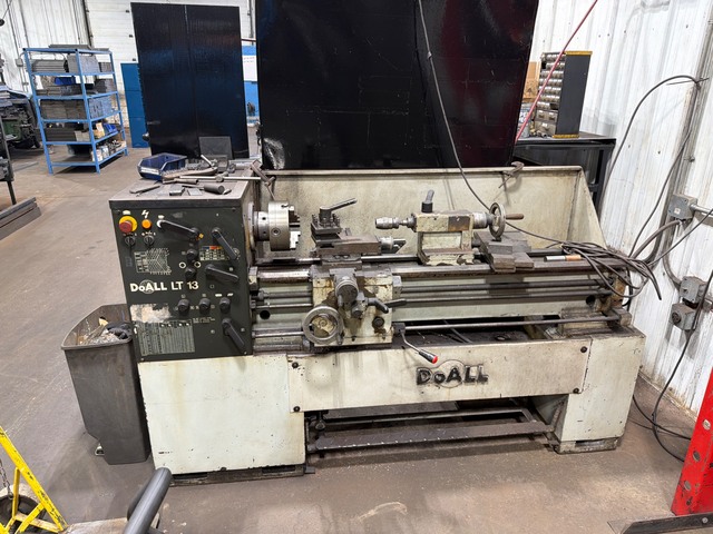 13" x 40" Doall #LT13, Engine Lathe, D1-6 Spindle, MT3 Tailstock, 2500 RPM, 5 HP