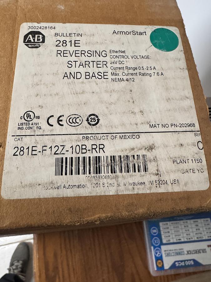 Allen Bradley #281E-F12Z-10B-RR, armorstart compact r